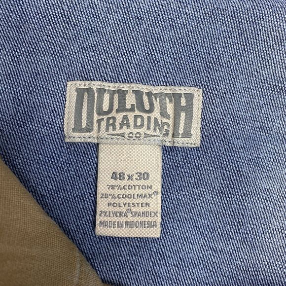 Duluth Trading Co Coolmax Flex Ballroom Jeans Relaxed Fit Mens 48 x 30 Dark Wash - Picture 6 of 6